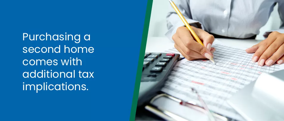 Purchasing a home comes with additional tax implications - image of a person looking at tax information